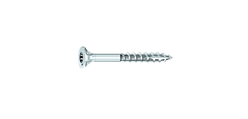 Vis Rocket tête fraisée étoile acier zingué, filetage partiel Ø 6 x L 90/50 mm - Boîte de 150