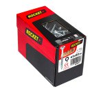 Vis Rocket tête fraisée étoile acier zingué, filetage partiel Ø 6 x L 80/50 mm - Boîte de 150
