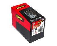 Vis Rocket tête fraisée étoile acier zingué, filetage partiel Ø 6 x L 80/50 mm - Boîte de 150