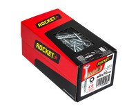 Vis Rocket tête fraisée étoile acier zingué, filetage partiel Ø 5 x L 70/45 mm - Boîte de 200