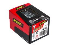 Vis Rocket tête fraisée étoile acier zingué, filetage total Ø 4 x L 30 mm - Boîte de 500
