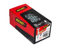 Vis Rocket tête fraisée étoile acier zingué, filetage partiel Ø 6 x L 50/30 mm - Boîte de 200