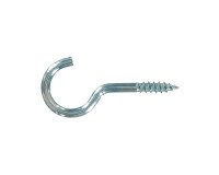 Hook with zinc-plated steel screw Ø 3.5 x L 20 mm - Pack of 9