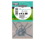 Crochet à vis acier zingué