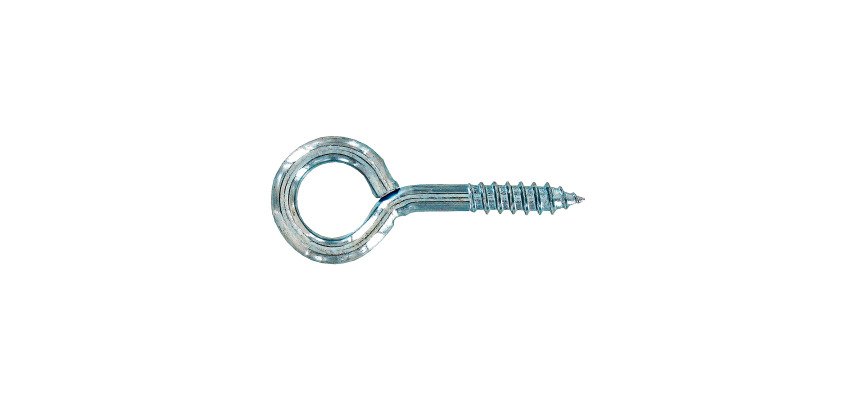 Piton à vis acier zingué Ø 4 x L 30 mm - Sachet de 6