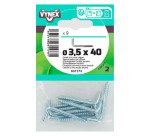 Gond à vis acier zingué