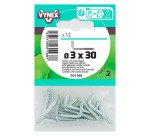 Gond à vis acier zingué