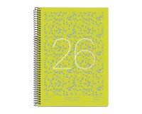 Agendas 18 meses Semana Vista Hojas 2025-2026 Miquelrius