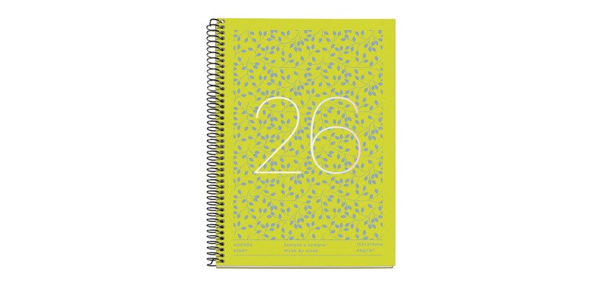 Agendas 18 meses Semana Vista Hojas 2025-2026 Miquelrius