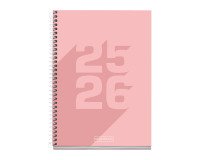 Agendas Escolar Dia Página Basic Rosa 2025-2026 Miquelrius