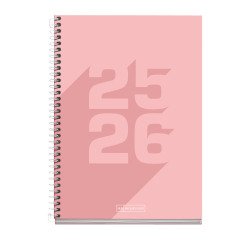 Agendas Escolar Dia Página Basic Rosa 2025-2026 Miquelrius
