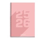 Agendas Escolar Dia Página Basic Rosa 2025-2026 Miquelrius