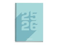 Agendas Escolar Dia Página Basic Azul 2025-2026 Miquelrius