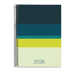 Agendas 18 meses Semana Vista Horizon 2025-2026 Miquelrius
