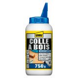 colle à bois étanche D3, sans solvant, bouteille de 750g