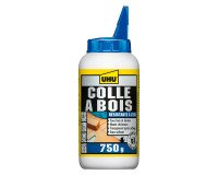 colle à bois étanche D3, sans solvant, bouteille de 750g