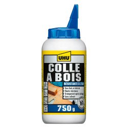 colle à bois étanche D3, sans solvant, bouteille de 750g