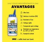 Colle à bois résistante à l'eau D3 UHU