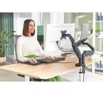 Braccio per laptop Ergo doppio per monitor & laptop