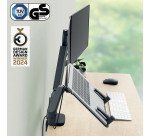 Braccio per laptop Ergo doppio per monitor & laptop