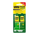 Colla bicomponente Plus 90 min - 30 ml (2x15ml) - trasparente - UHU