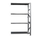 Scaffalatura 4 piani, 1200 x 2000, estensione