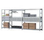 Scaffalatura 4 piani, 1200 x 2000