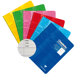 Cahier Clairefontaine 170x220mm calligraphie - ligné - 64 pages 90g assorti