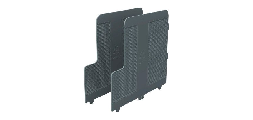 Trieur vertical Exacompta Modulotop Ecoblack gris foncé - Lot de 2 intercalaires supplémentaires