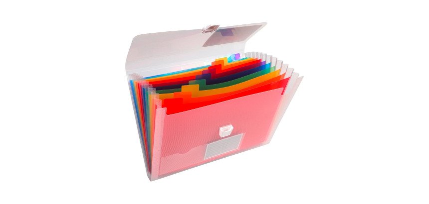 Trieur valisette polypropylène Exacompta Crystal 13 divisions