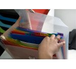 Trieur valisette polypropylène Exacompta Crystal 13 divisions