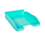 Lot de 4 corbeilles à courrier Exacompta Combo Midi Aquarel coloris pastel assortis