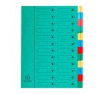 Trieur carte Exacompta Harmonika 24 divisions - Vert