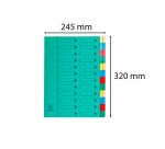 Trieur carte Exacompta Harmonika 24 divisions - Vert