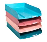 Lot de 4 corbeilles à courrier Exacompta Combo Styli Skandi coloris assortis