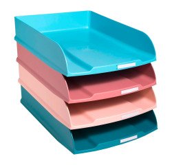 Set van 4 postbakjes Exacompta Combo Styli Skandi in diverse kleuren