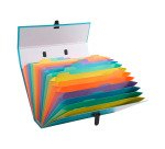 Trieur valisette à poignée Exacompta Aquarel 18 divisions coloris assortis