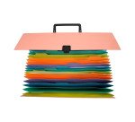 Trieur valisette à poignée Exacompta Aquarel 18 divisions coloris assortis