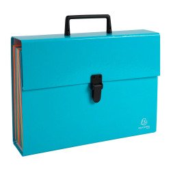 Trieur valisette à poignée Exacompta Aquarel 18 divisions coloris assortis