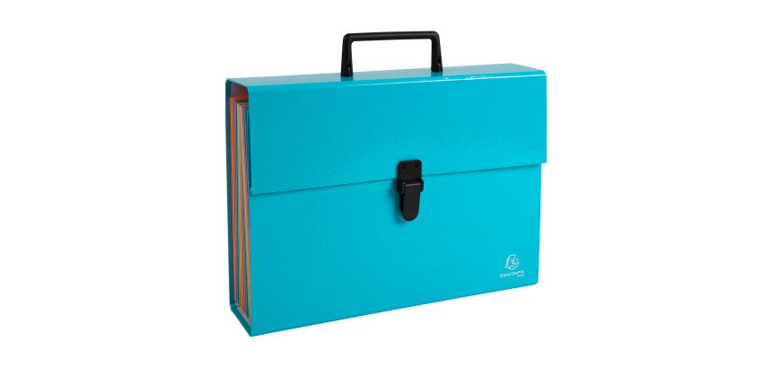 Trieur valisette à poignée Exacompta Aquarel 18 divisions coloris assortis