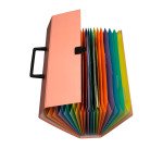 Trieur valisette à poignée Exacompta Aquarel 18 divisions coloris assortis