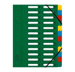 Trieur carte Exacompta Harmonika 24 divisions couelurs assorties