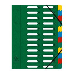 Trieur carte Exacompta Harmonika 24 divisions couelurs assorties