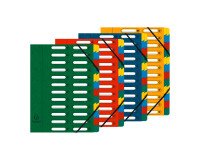 File sorter Exacompta Harmonika 24 divisions assorted colors