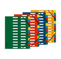 File sorter Exacompta Harmonika 24 divisions assorted colors
