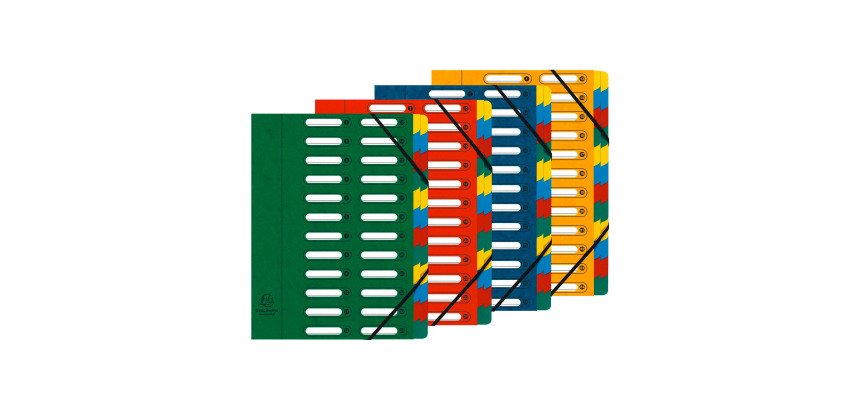 Trieur carte Exacompta Harmonika 24 divisions coloris assortis