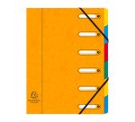 Trieur carte Exacompta Harmonika 6 divisions coloris assortis