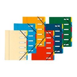 Trieur carte Exacompta Harmonika 6 divisions coloris assortis