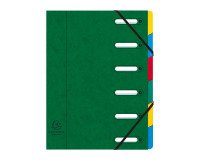 Trieur carte Exacompta Harmonika 6 divisions couelurs assorties