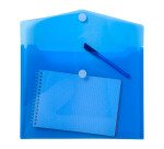 Pochette de rangement à scratch Exacompta 24 x 31,5 cm Bleu - Paquet de 5